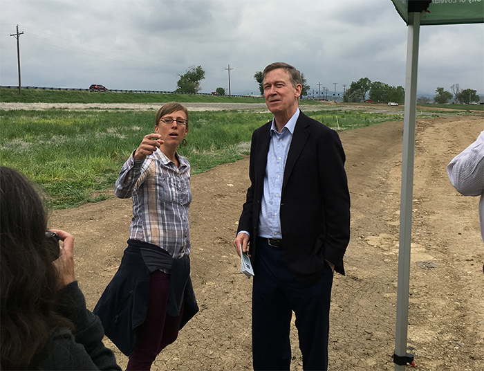 Kelly Smith & Gov. Hickenlooper