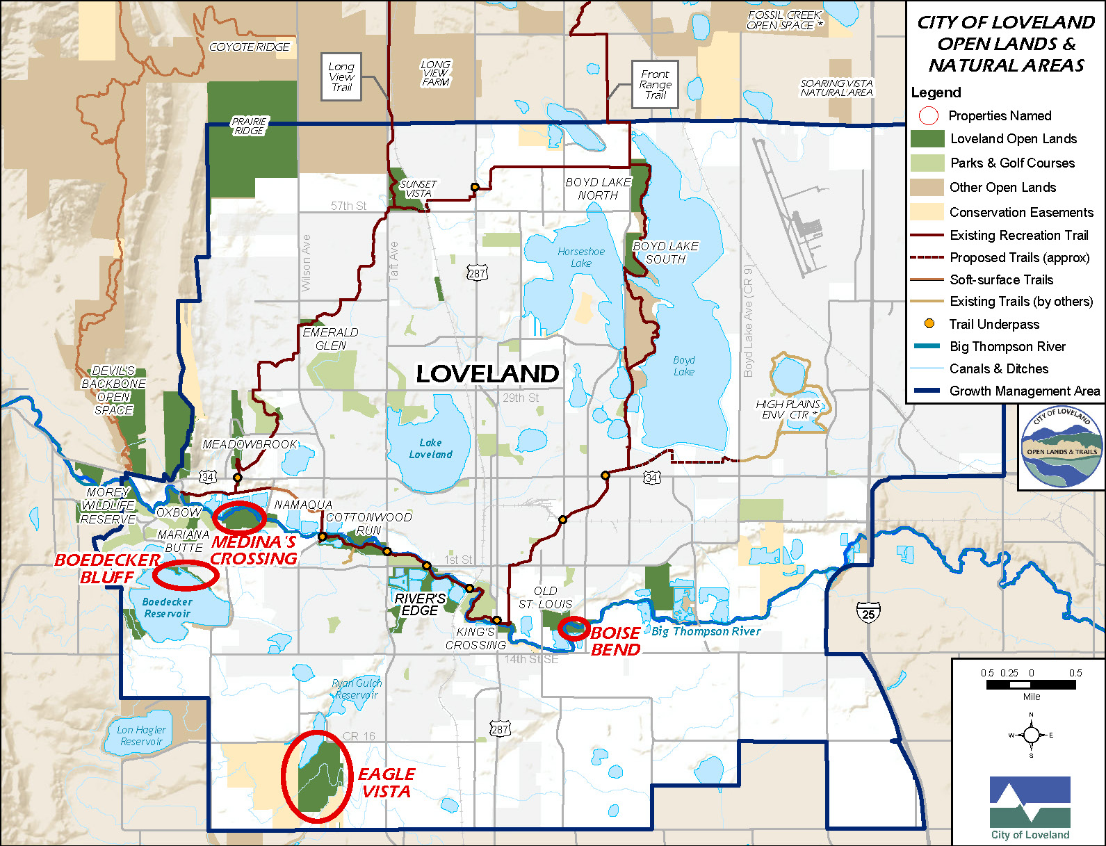 new open lands in Loveland map