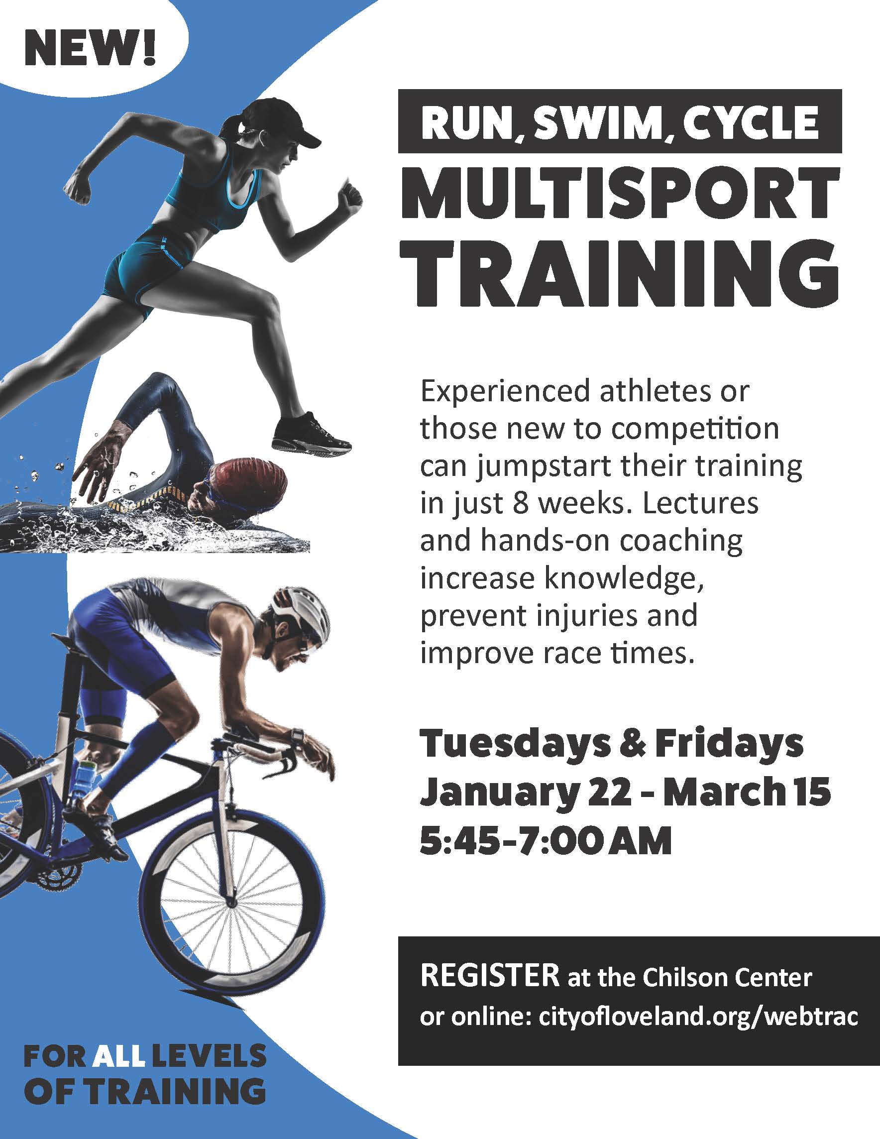 multisport training for swimmers, cyclists and runners