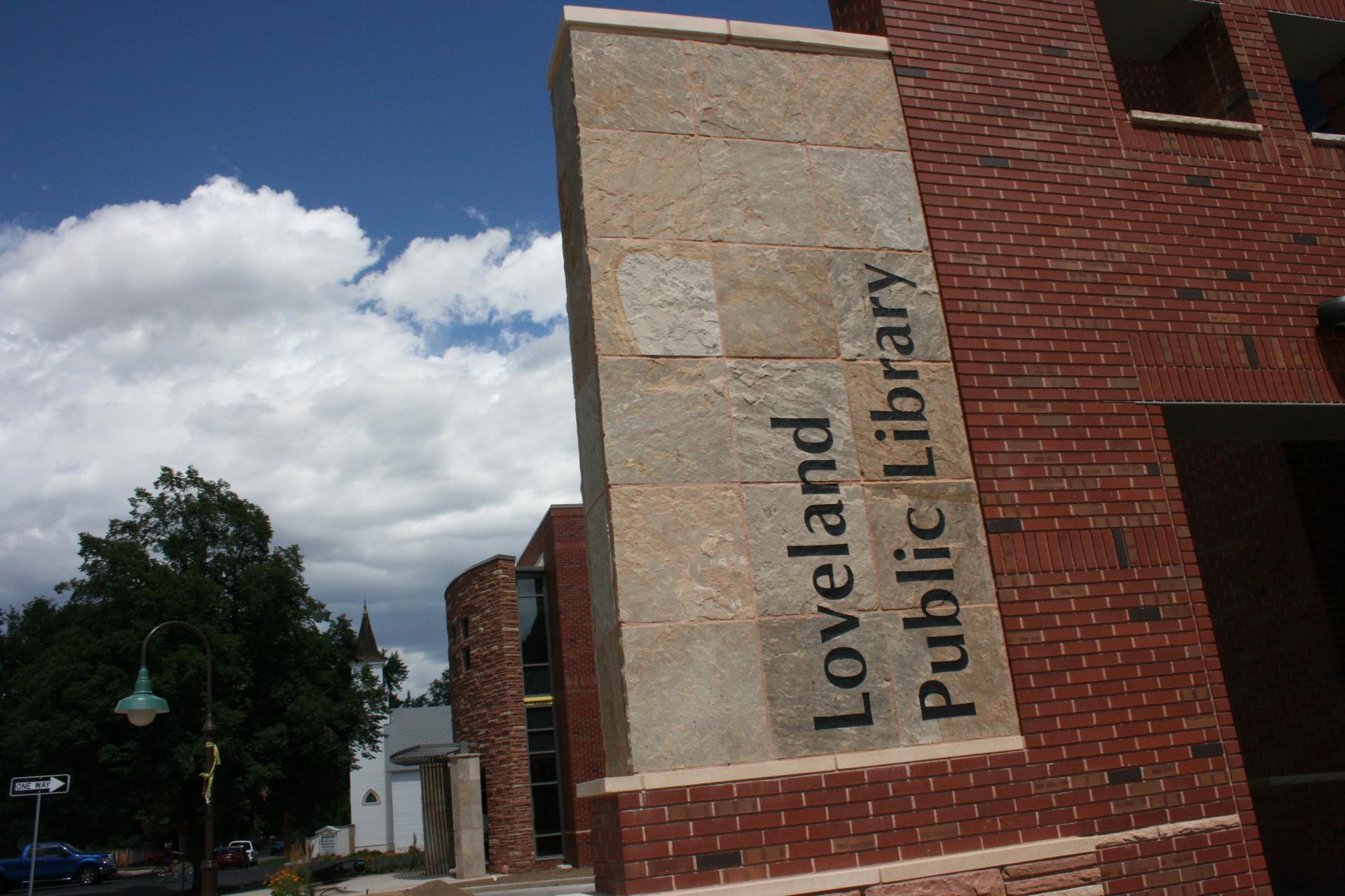 library sign