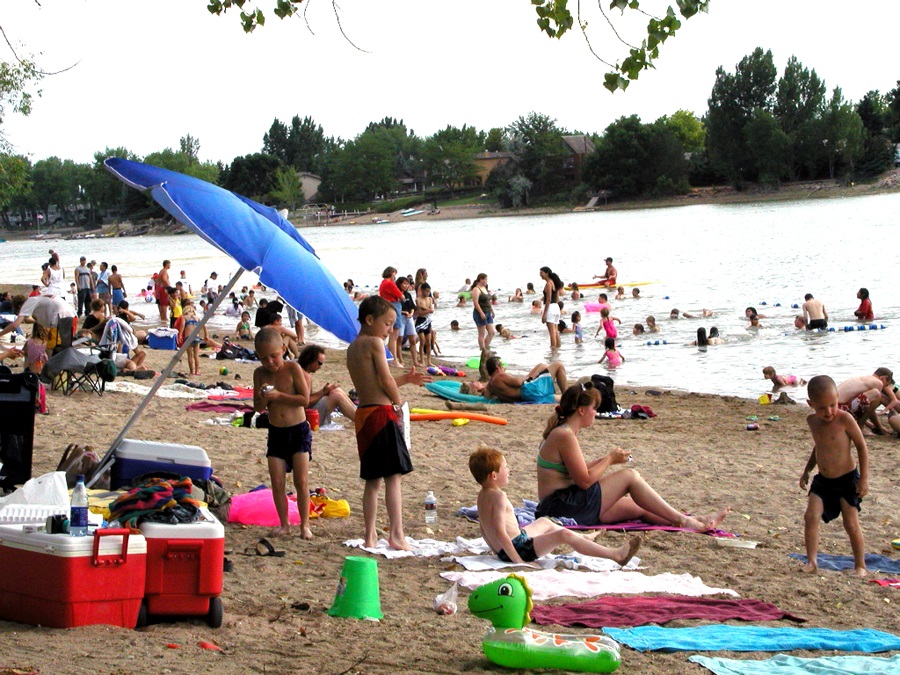 swim beach umbrella