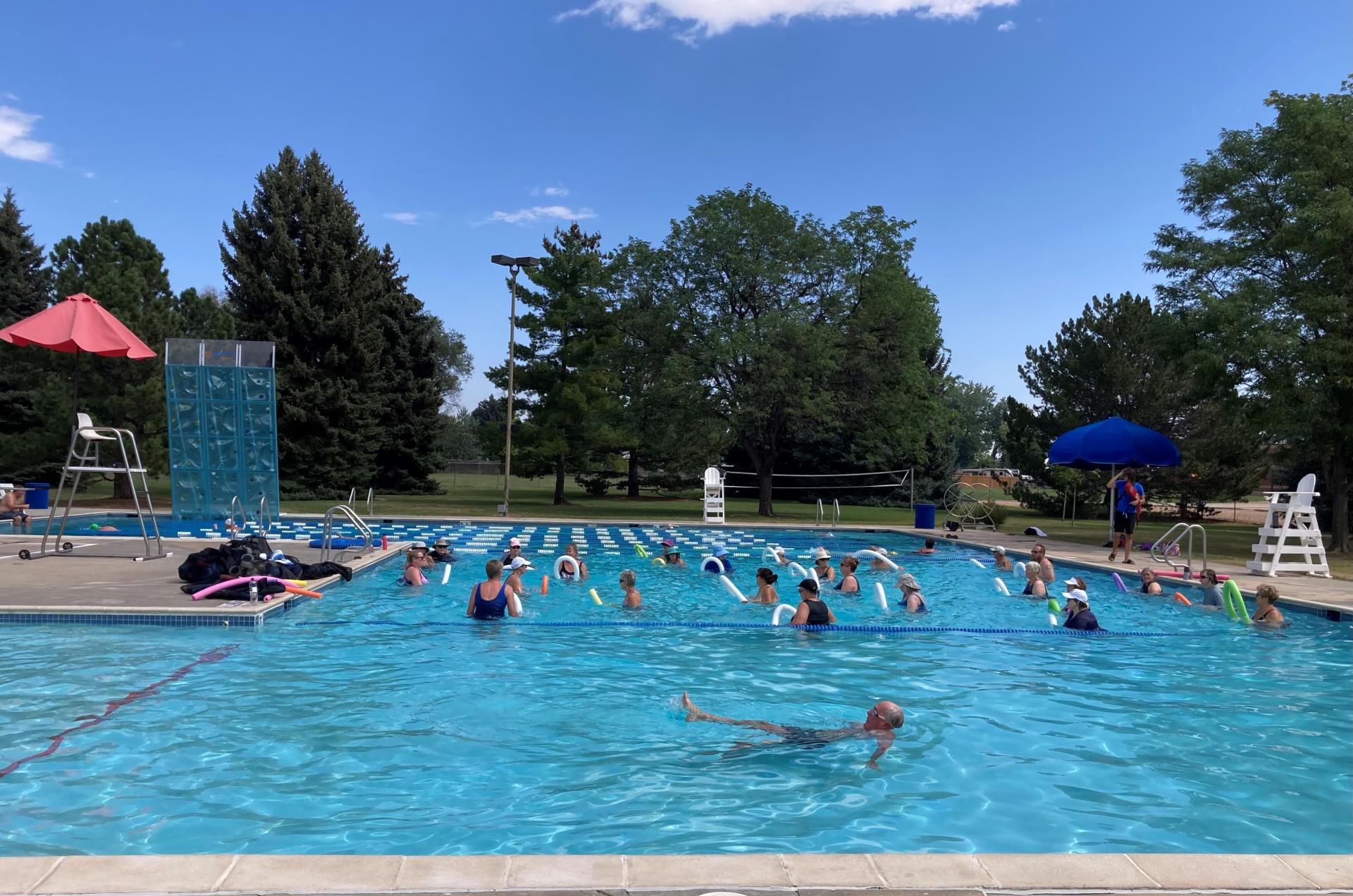 Aqua fitness class at winona pool