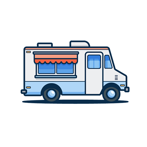 Icon of food truck 