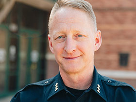 A portrait photograph of Chief Tim Doran