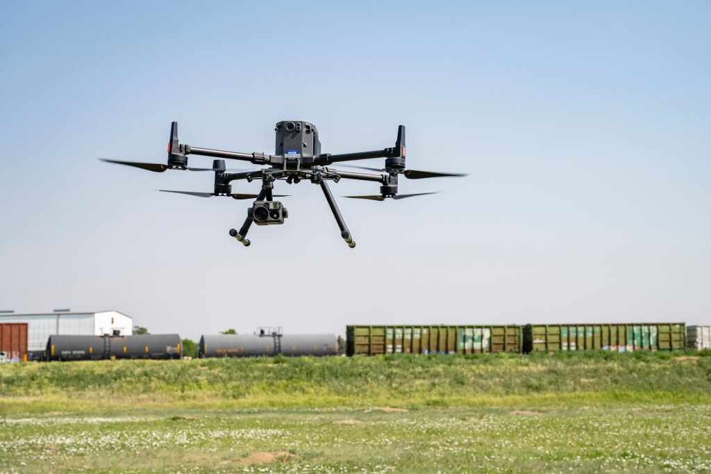 drone in flight