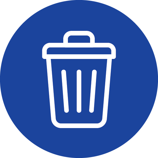 Illustration of a trash can.