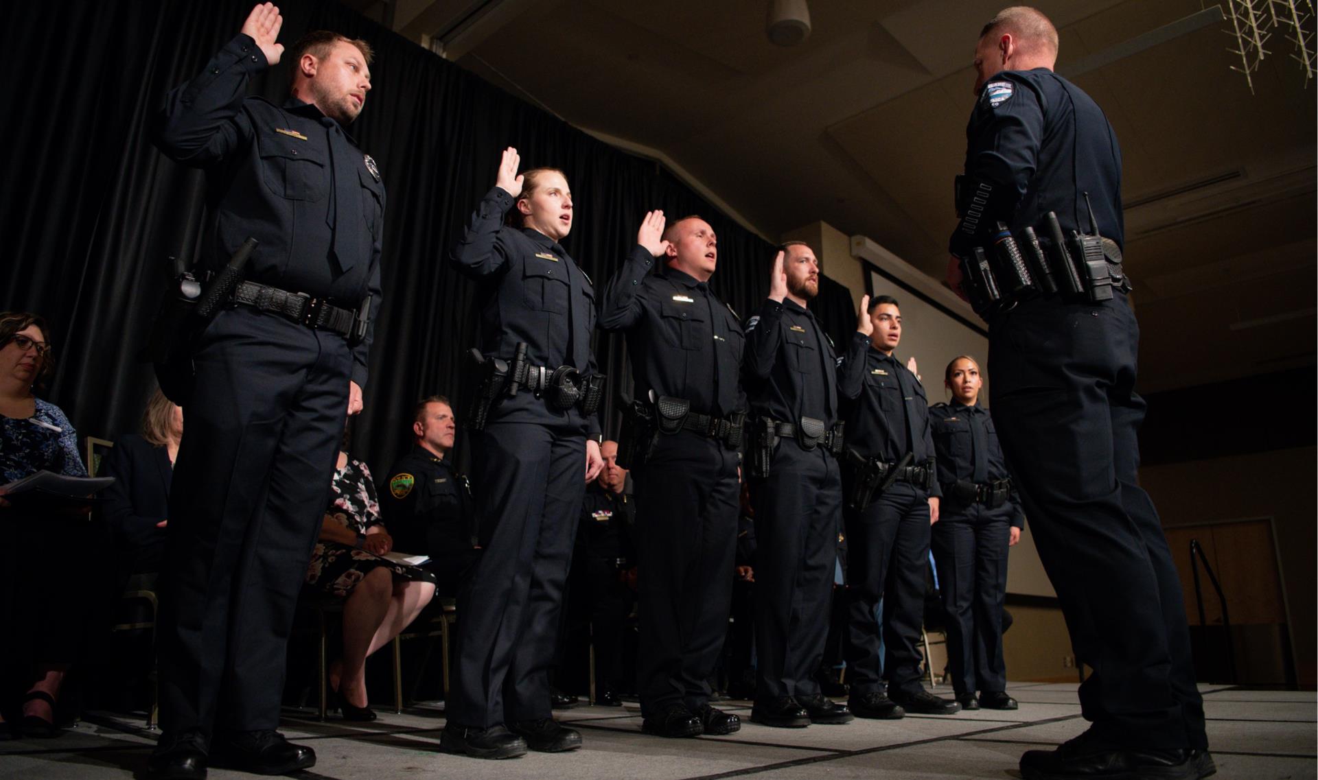 academy graduates swearing in