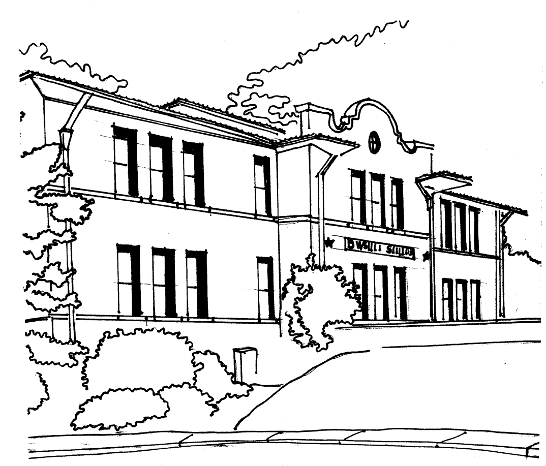 drawing of Washington School