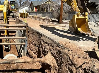 Construction work on the Garfield Harrison Project