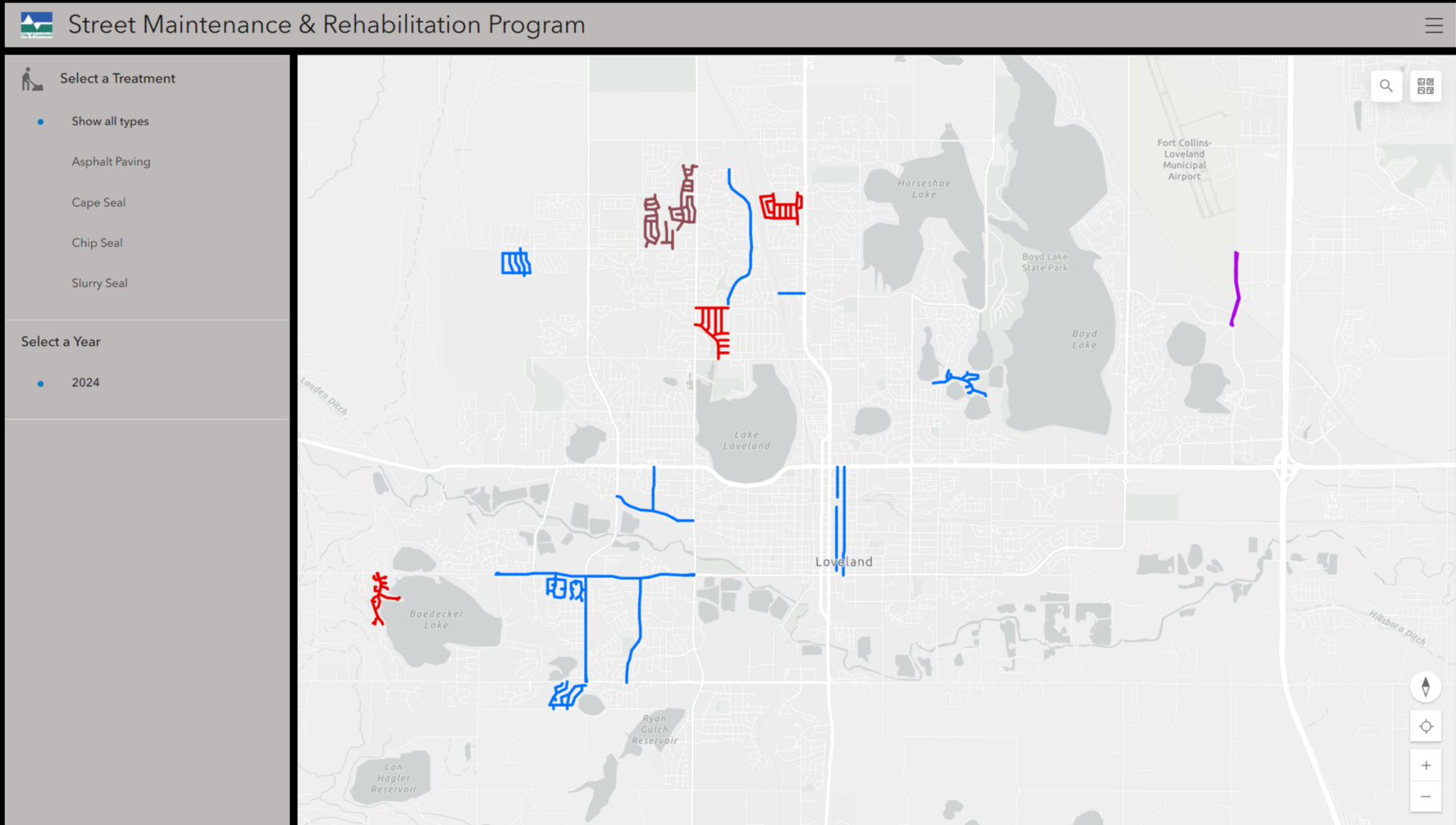 A screenshot image of the SMRP map.