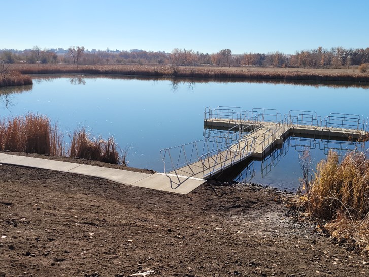 ADA Accessible Fishing Dock located at Willow Bend Natural Area