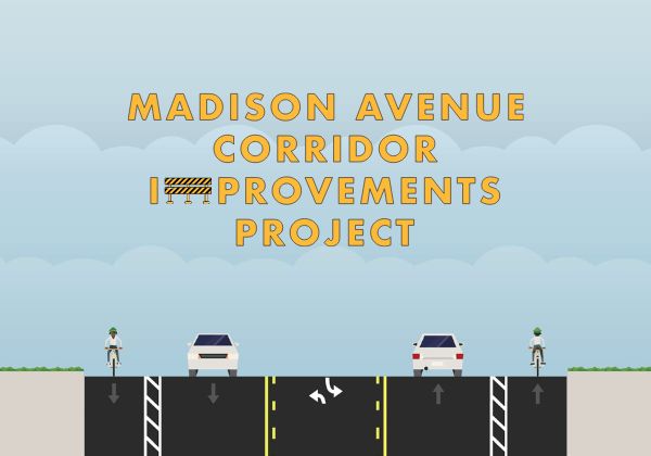 The text, "Madison Avenue Corridor Improvements Project."