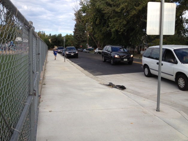 Sidewalk along 7th St