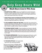 Bear Alert Trail- No Dogs