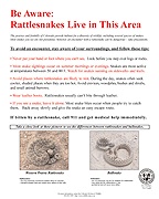 Rattlesnake Sign